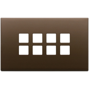 Placa de Puerta Plana en Bronce Oscuro Cepillado 4Mx8 14.7x9.5x1.4cm - Product Image 1