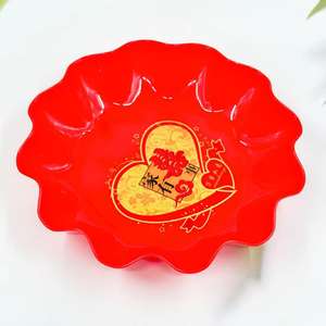 Recuerdos para bodas y inauguraciones de casas, bandeja de frutas, decoraciones para bodas, adornos, bandeja roja con el símbolo de la doble felicidad para el - Product Image 5