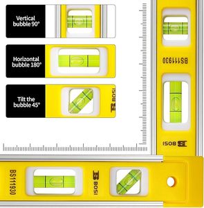 BOSI 9-Inch Magnetic Torpedo <strong>Level</strong>, Magnetic Box <strong>Level</strong> 45 &deg;/90 &deg;/180 &deg; Bubble, Small Measuring Tool Support OEM ODM - Product Image 4