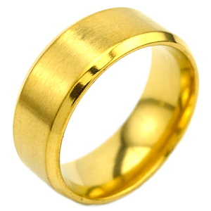 8Mm Thép Không Gỉ Nhẫn Đen Mạ Kết Thúc Mờ & Đánh Bóng Vát Cạnh Nhẫn Cho Nam Giới - Product Image 2