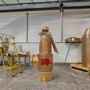 Soupape de sécurité manuelle en bronze avec poignée à ressort fileté, personnalisable OEM, taille de port DN10-DN50, modèle A27 C-Way - Product Image 2