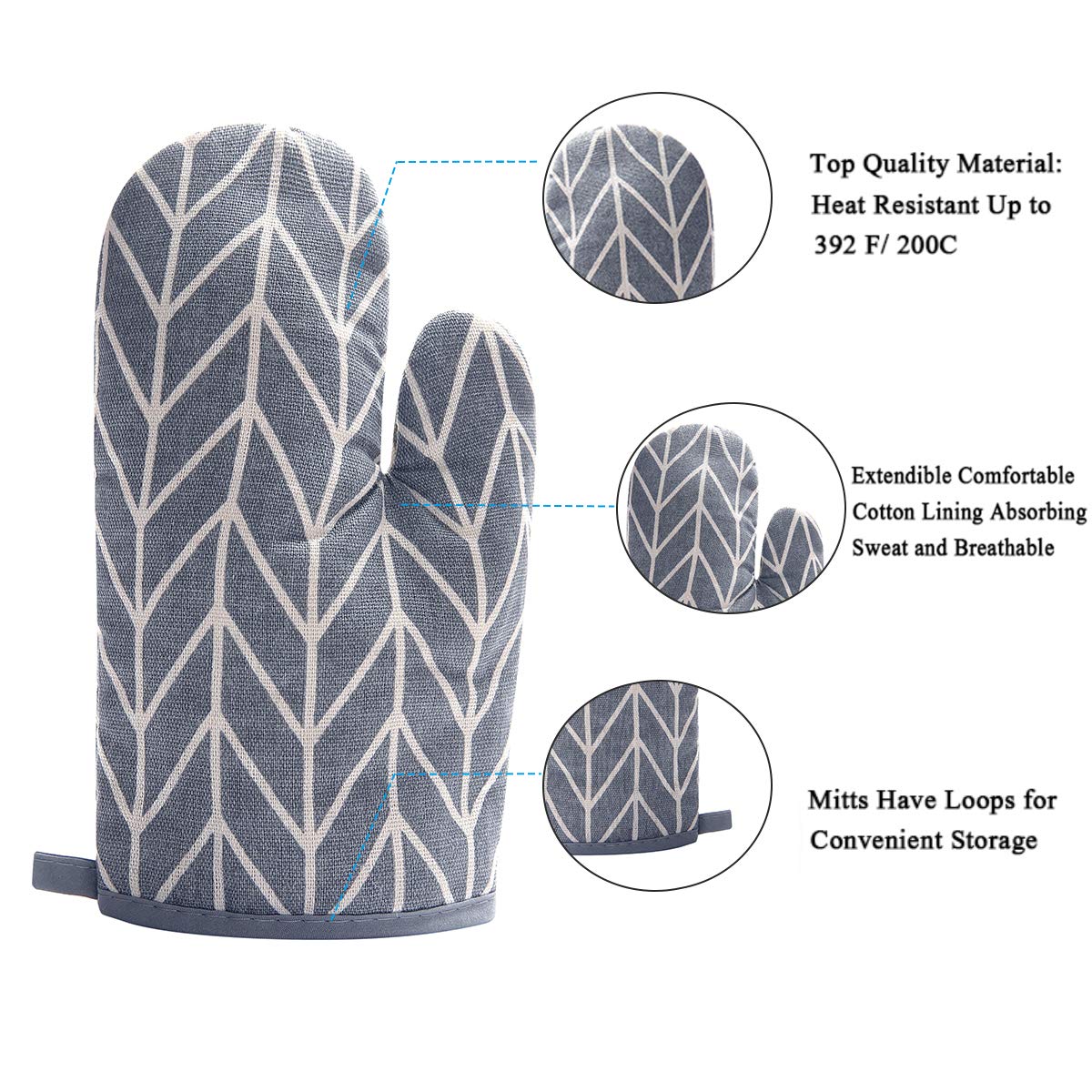 Перчатки и Прихватки для духовки, перчатки для барбекю, прихватки для духовки и подставки для горшков с переработанным хлопком, силиконовые Нескользящие Прихватки для готовки
