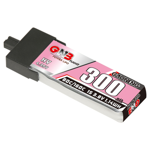GAONENG GNB 1S 3.8V HV 300MAH 80C A30 Plastic Head RC LiPo <b>Battery</b> Mini Quads FPV Emax NanoHawk - Product Image 1