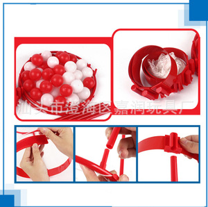 Gioco da Festa <span class=keywords><strong>Basket</strong></span> con Cerchio da Testa, Rete da <span class=keywords><strong>Basket</strong></span> Regolabile con 20 Palline, Giocattolo per Carnevale, Gioco Interattivo per Famiglie - Product Image 5