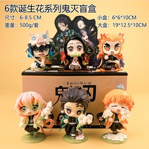 Anime estilo Demon Slayer figura de acción conjunto caja ciega serie Nezuko Kyoujurou Iguro Obanai Giyuu <span class=keywords><strong>Shinobu</strong></span> figura para niños regalos - Product Image 4