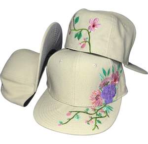 Sombreros Snapback Vintage de alta calidad Tela Oxford duradera Diseño de varios paneles Argyle Leopard Dot Patterns Gorra de béisbol - Product Image 3