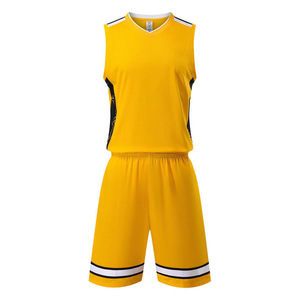 Custom Basketball Uniforms For Men Adults Quick Dry Jersey Training Team Wear Blue Red White Stripe Design - Product Image 4