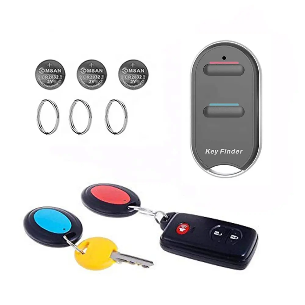 Homelead oem 2in 1 rastreador à prova d' água, alarme anti-perda, controle remoto sem fio, localizador de chave rfid