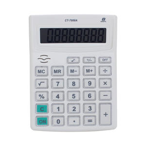 8 цифр, большой дисплей, звуковой калькулятор, электронная кнопка, звуковой Настольный калькулятор для офиса - Product Image 1