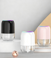 Mini humidificateur USB à brume froide avec diffuseur d'huiles essentielles d'aromathérapie, purificateur d'air, humidistat, veilleuse et design portable