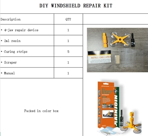 Kit de Reparación de Parabrisas con Líquido Reparador de Grietas y Desportilladuras para Vidrio - Product Image 2