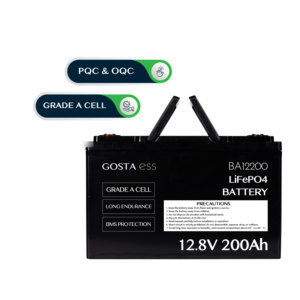 แบตเตอรี่ลิเธียมไอออนทรงปริซึม AA51014 GOSTA BA12200 36V/18V 5.0Ah สำหรับรถจักรยานยนต์ สกู๊ตเตอร์ 12V 200AH EV - Product Image 3