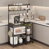 Étagère de rangement multifonctionnelle en métal à séchage instantané, écologique, à cinq niveaux, pour cuisine et salle de bain