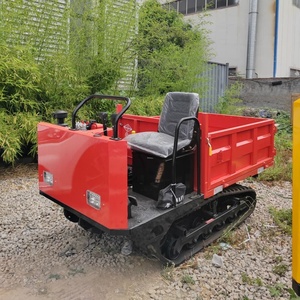 Mini-dumper sur chenilles en caoutchouc de 1,5 tonne certifié CE ISO pour le transport agricole, en verger, en montagne et sur chantier - Product Image 4