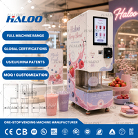 Fabricante de Máquinas Expendedoras Haloo, Máquina Expendedora de Smoothies de Frutas con IA Inteligente y Almacenamiento Confiable para Productos Congelados