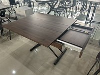 Ensemble de table à manger extensible en bois moderne, design gain de place pour la maison, le bureau, la chambre, l'entrée, l'atelier, la buanderie