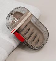 Jabonera Portátil de Viaje, a Prueba de Fugas, de Plástico Ecológico, Duradera, Transparente, Moderna, Organizador Impermeable
