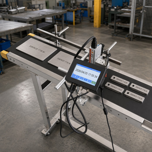 Stampante TIJ Online Non Criptata da 12,7 mm ad Alta Risoluzione <span class=keywords><strong>600</strong></span> DPI, <span class=keywords><strong>Macchina</strong></span> Automatica per Codifica Data - Product Image 2