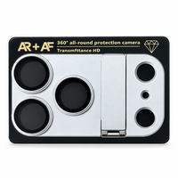 Protection d'objectif d'appareil photo AR+AF Armor Plate pour iPhone 18 Pro Max avec béquille pliable, charnière renforcée et verre trempé 9H