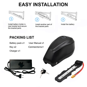 <span class=keywords><strong>Batterie</strong></span> de vélo électrique 48V 52V 24Ah 25Ah 1000W 1500W, <span class=keywords><strong>batterie</strong></span> lithium-ion, kit de <span class=keywords><strong>batterie</strong></span> pour vélo électrique, boîtier de <span class=keywords><strong>batterie</strong></span> pour vélo électrique - Product Image 4
