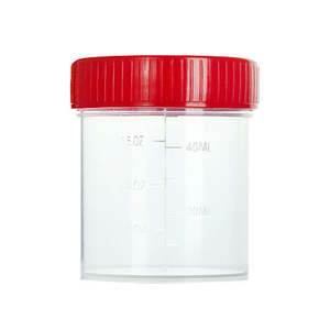 Laboratorium <span class=keywords><strong>Plastic</strong></span> Wegwerp Urinespecimen Verzamelbeker Steriel Urinemonster Maatbakje Met Deksel - Product Image 2