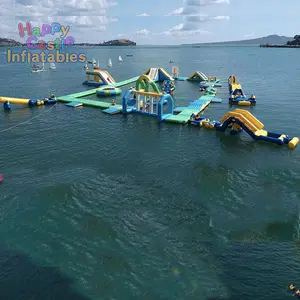 Высокое качество индивидуальные большие надувные плавучие аквапарки надувной аквапарк для развлечений на озере
