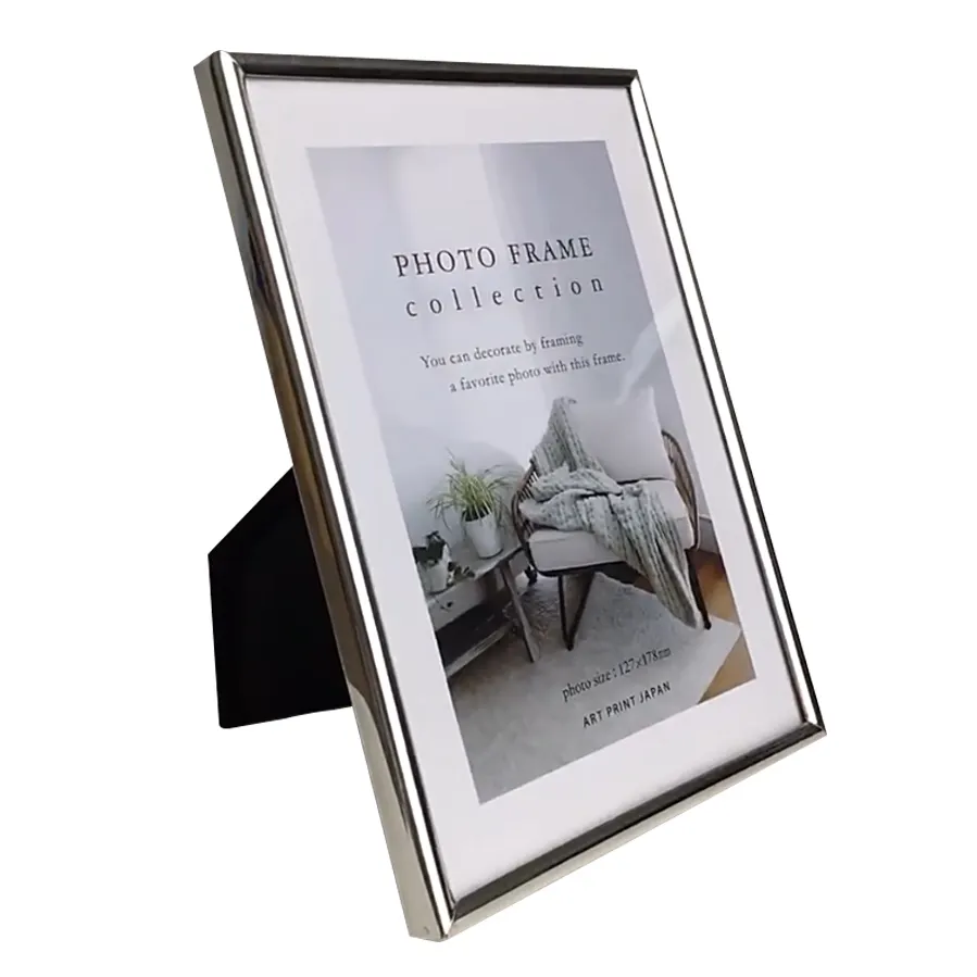 Wholesale 4x6 5x7 8x10 8.5x11 A4 A5 Iron Photo Frame Table Wall Mounted Aluminum Alloy Metal Photo Frame