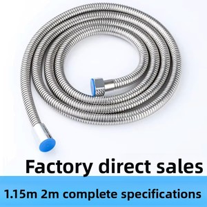 Tuyau <span class=keywords><strong>de</strong></span> <span class=keywords><strong>douche</strong></span> premium en acier inoxydable, double boucle, connexion rapide, anti-usure, 100 ℃   Tuyau <span class=keywords><strong>de</strong></span> <span class=keywords><strong>douche</strong></span> pour chauffe-eau Max Temp - Product Image 5