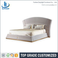 Ensemble de meubles de chambre à coucher de conception simple de haute qualité cadre de lit de plate-forme de lit de taille royale en cuir lits doubles de luxe modernes
