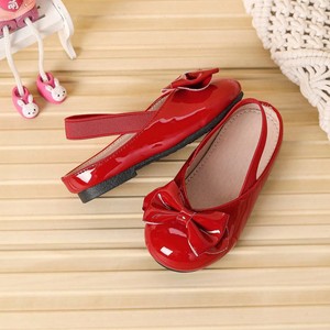 Sandali Casual da Bambina in Morbida Pelle PU con Punta Chiusa e Fiocco, Comodi per Uso Quotidiano e All'aperto - Product Image 2