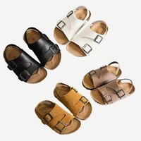 Sandales en liège pour garçons pour le printemps et l'été Chaussures de plage pour filles Chaussures pour enfants à la mode