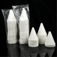 Gobelets en papier écologiques 3.7oz/4.5oz anti-fuite Gobelet à cône de neige pour les fêtes ou les mariages d'enfants