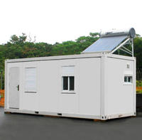 Maison conteneur préfabriquée 20 pieds à prix abordable, mini-maison mobile avec chambre et salle de bain, prête à l'emploi