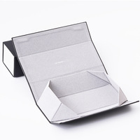 Étui à lunettes pliable en bois rectangulaire avec doublure en cuir PU, support à lunettes de soleil haut de gamme personnalisé, design en plaque de fer noir