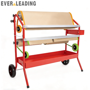 Distributeur mobile de papier de masquage métallique robuste de 36 pouces pour atelier de peinture automobile - Product Image 1