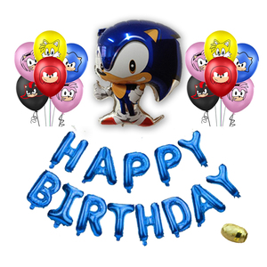 Dbcy <span class=keywords><strong>Sonic</strong></span> de globo Feliz <span class=keywords><strong>cumpleaños</strong></span> globo de helio para niños en venta niños decoración de la fiesta - Product Image 5