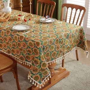 2025 nóng bán Trung Quốc nhà máy 120 vuông hướng dương Khăn trải bàn inch <span class=keywords><strong>Taupe</strong></span> - Product Image 2