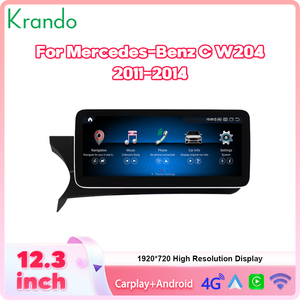 <span class=keywords><strong>Autoradio</strong></span> Android Krando 12,3 pouces pour <span class=keywords><strong>Mercedes</strong></span> BENZ C <span class=keywords><strong>W204</strong></span> C180 C200 <span class=keywords><strong>C220</strong></span> 2011-2014, unité principale de voiture, CarPlay sans fil, 64 Go, Playstore - Product Image 3