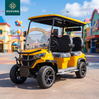 Voiturette de golf électrique 6 places, mini-UTV de chasse, batterie lithium, étanche, aluminium, certifiée CE, suspension réglable sous le châssis