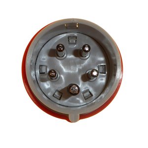 Enchufe Móvil Recto de Plástico Hp 3P+N+T 16A 400V Ip44 con Banda Roja y Conexión a Tierra Estándar - Product Image 4