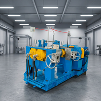 Mesin Penggiling Karet Otomatis Dua Rol Zhitongda Industrial Machinery dengan Pendingin Air, Daya 90kW, Akurasi Tinggi, Hemat Energi
