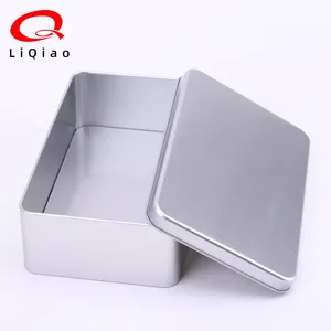 Food Grade Tea Chocolate Cookies Tin Box Rectangular Cake Packaging Custom Gift Metal Tin Box