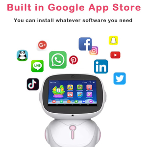 Mô hình robot thông minh AI điều khiển từ xa LED 16GB giáo dục năm 2025, đồ chơi robot nhựa cho tiệc trẻ em - Product Image 6