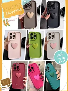 เคสซิลิโคนรูปหัวใจ 3 มิติ น่ารัก สำหรับ Samsung Galaxy S24 ULTRA S22 S21 S20 S23 Fe Ultra Plus 5g ผู้หญิง ฝาหลังแบบด้าน <span class=keywords><strong>S20fe</strong></span> - Product Image 6
