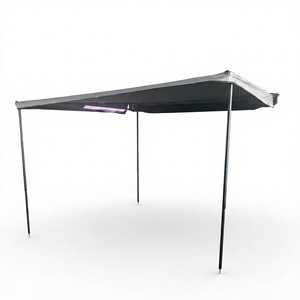 Auvent carré de 2 m, tissu Oxford 600D imperméable et résistant aux déchirures, aluminium semi-automatique, 2 LED tricolores, autoportant, universel pour SUV 4x4, camping - Product Image 1