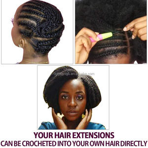 Cheveux afro crépus en vrac <span class=keywords><strong>pour</strong></span> <span class=keywords><strong>dreadlocks</strong></span> et tresses, accessoires, cheveux afro crépus en vrac <span class=keywords><strong>pour</strong></span> tressage, cheveux synthétiques - Product Image 4