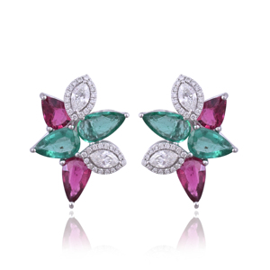 Pendientes de Oro de 14K Hechos a Mano con Engaste de Bisel y Forma de Luna, Joyería de Lujo para Fiestas de Mujeres, Ivaan SER4095 - Product Image 6