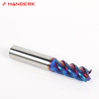 Fresa de extremo de carburo sólido HANDERK HRC65 Fresa de punta cuadrada de 4 flautas para máquina herramienta CNC