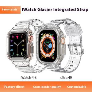 Fashion All-in-one TPU Smart Band for apple <b>Watch</b> S 8910 Generation 42 46mm Transparent <b>Watch</b> <b>Case</b> <b>Watch</b> Bnad - Product Image 4