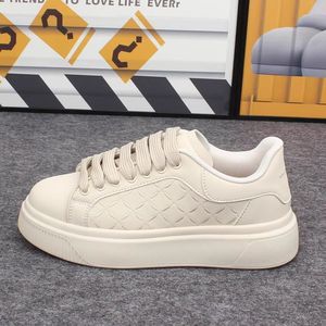 Men's Breathable Thick-soled Trendy Sports Lightweight Comfortable <b>Height</b>-<b>increasing</b> Casual Sneakers PU Upper PVC Autumn/Winter - Product Image 4